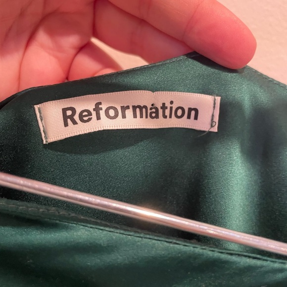 Reformation Emerald Hyperion Dress Size 4 - Picture 12 of 15